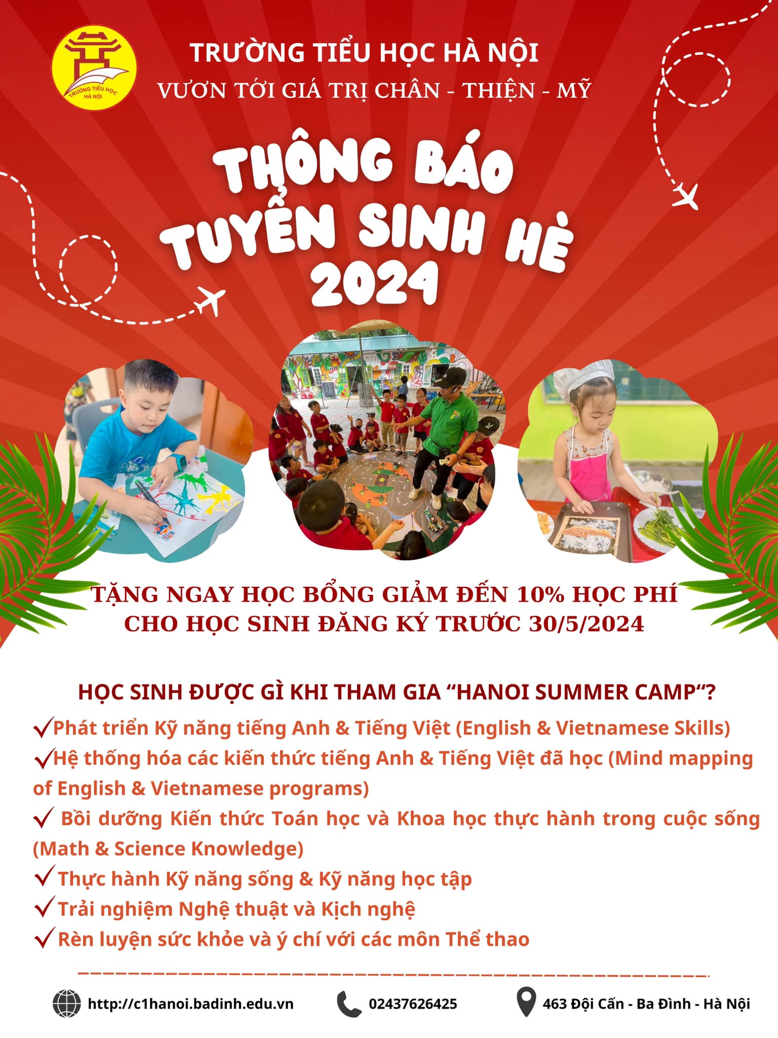 Chương trình hè HANOI SUMMER CAMP 2024